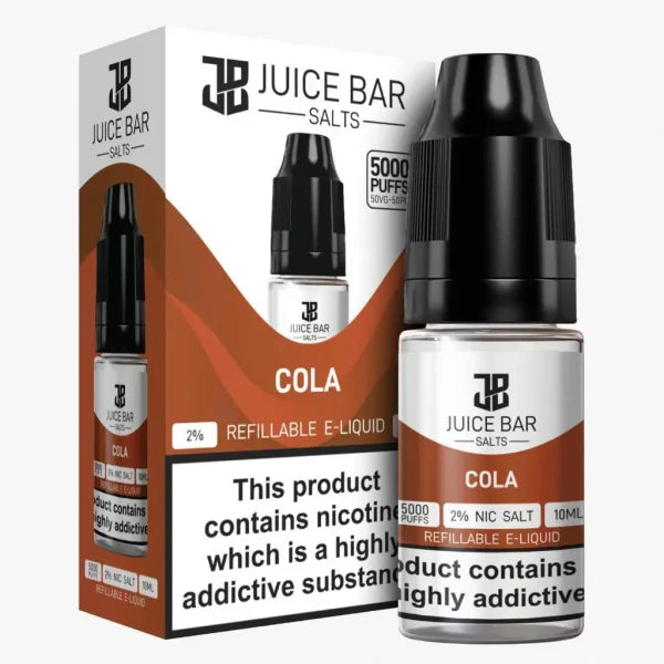 Juice Bar Nic Salts 10ml E liquid | Pack of 10