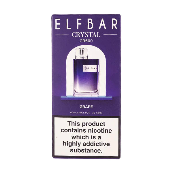 Elf Bar Crystal CR600 Disposable Vape Device - Box Of 10