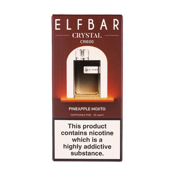 Elf Bar Crystal CR600 Disposable Vape Device - Box Of 10