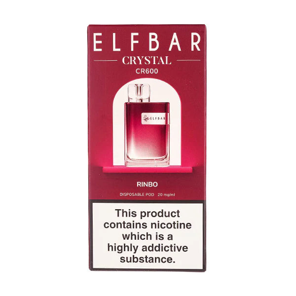 Elf Bar Crystal CR600 Disposable Vape Device - Box Of 10