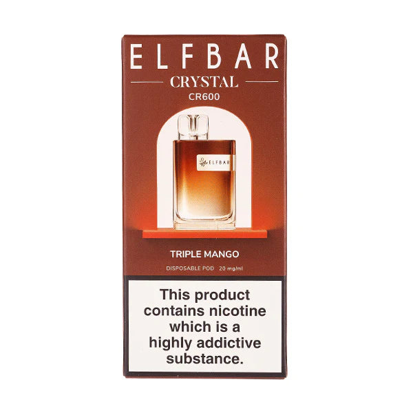 Elf Bar Crystal CR600 Disposable Vape Device - Box Of 10