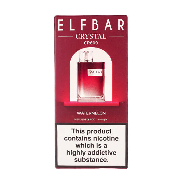 Elf Bar Crystal CR600 Disposable Vape Device - Box Of 10