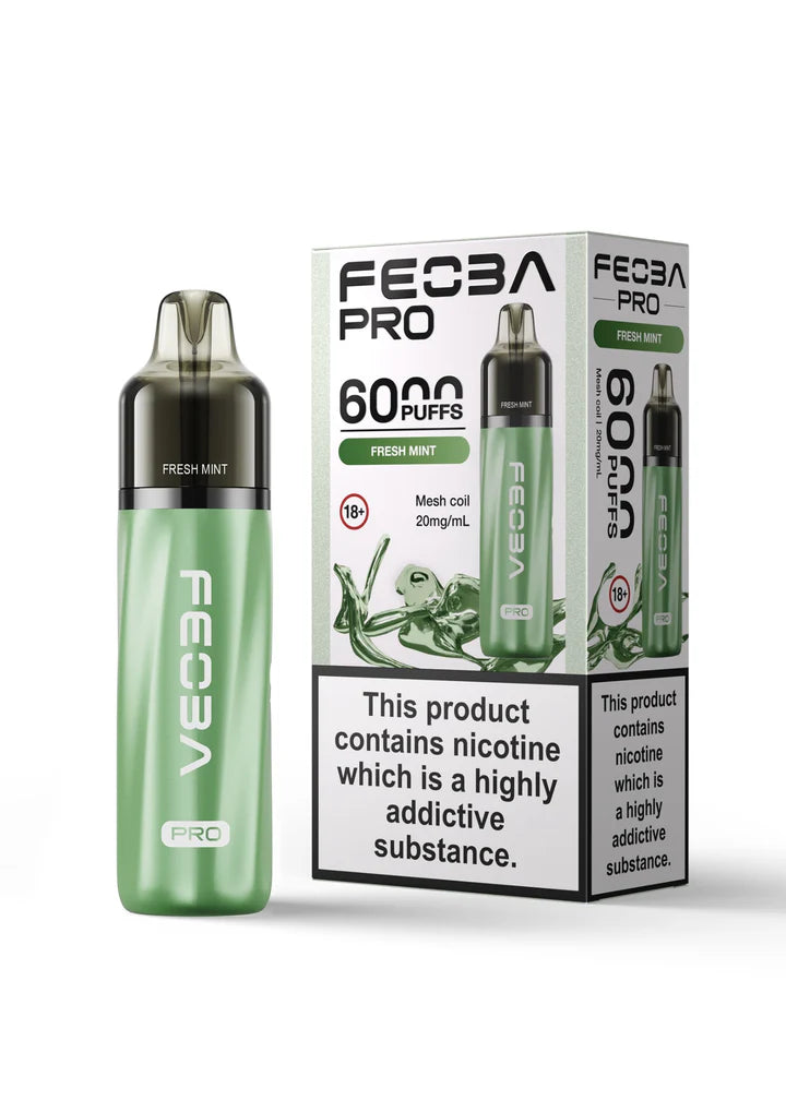 Feoba Pro 6000 Disposable Vape Pod Device - Box of 5