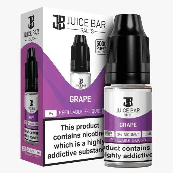 Juice Bar Nic Salts 10ml E liquid | Pack of 10