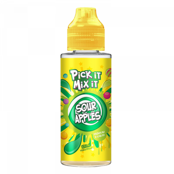Sour Apple  by Pick It Mix It  Shortfill E-Liquid 100ml