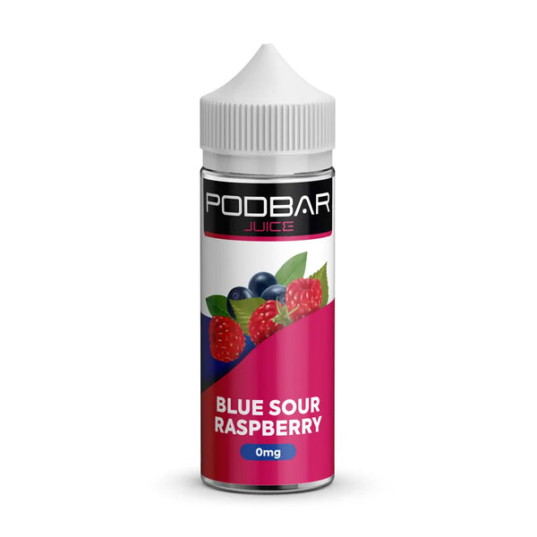 Blue Sour Raspberry PodBar Juice Kingston E Liquid Shortfill 100ml