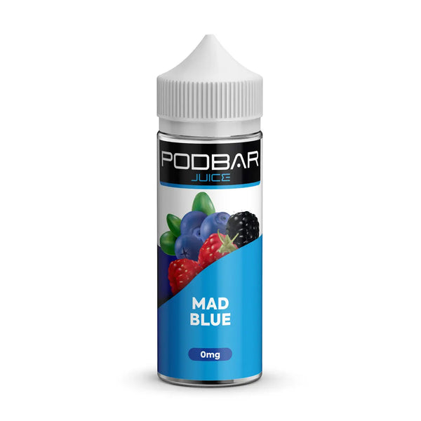 Mad Blue PodBar Juice Kingston Short Fill E Liquid 100ml