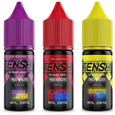 Tenshi Vapes Nic Salt E liquid 10x10ml