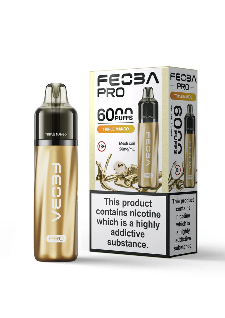 Feoba Pro 6000 Disposable Vape Pod Device - Box of 5