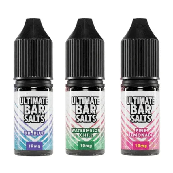 Ultimate Bar Salts Nic Salt 10ml E liquid | Pack of 10