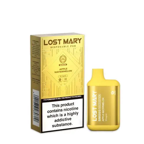 Lost Mary BM600S Gold Edition Disposable Vape Device - Box Of 10