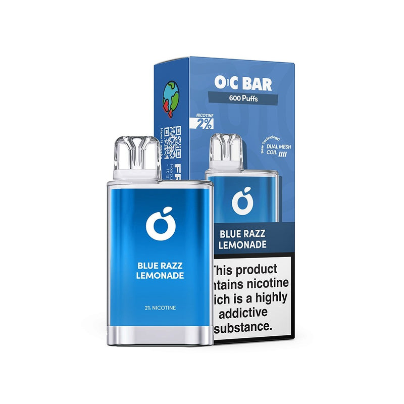 OC Bar 600 Disposable Vape Pod Device - Box of 10