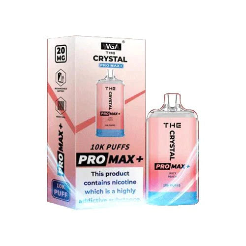 The Crystal Pro Max Plus 10000 Disposable Vape Device - Box Of 10