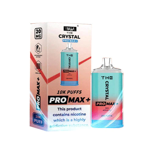 The Crystal Pro Max Plus 10000 Disposable Vape Device - Box Of 10