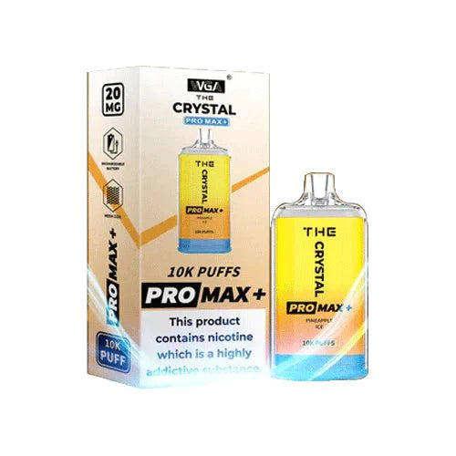 The Crystal Pro Max Plus 10000 Disposable Vape Device - Box Of 10