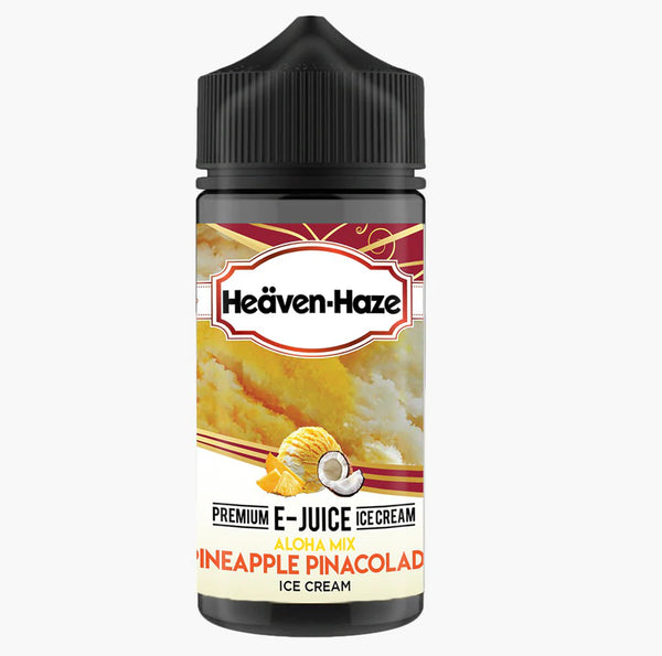 Heaven Haze Aloha Mix Pineapple Pina Colada Ice Cream E Liquid Short Fill 100ml