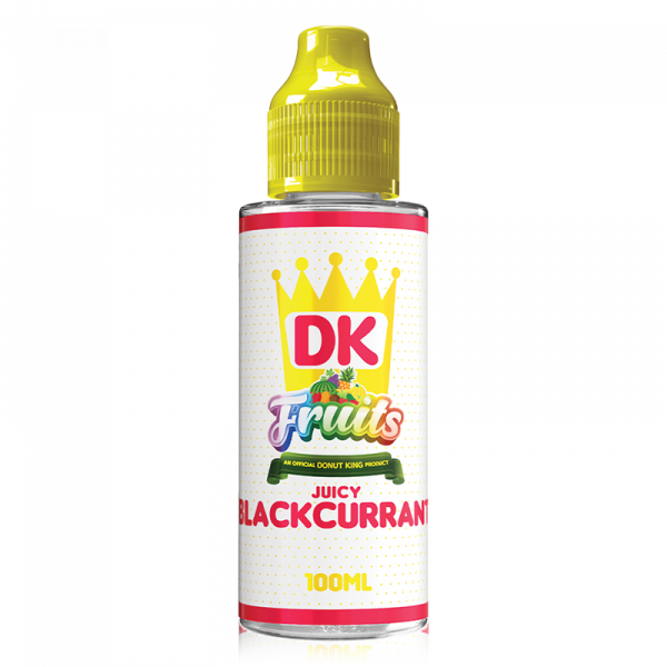 Juicy Blackcurrant Donut King Fruits E Liquid Short Fill 100ml