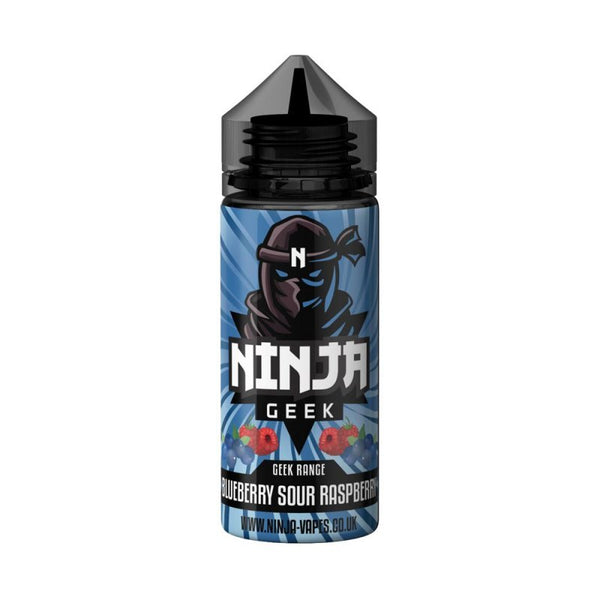 Ninja Geek Range Blueberry Sour Raspberry E Liquid Short Fill 100ml