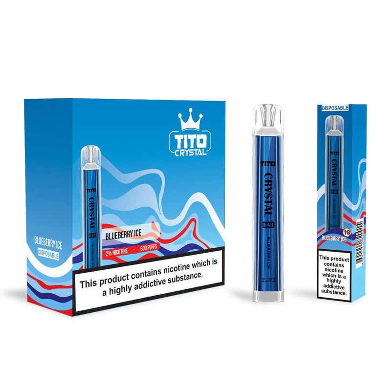 Tito Crystal Bar 600 Disposable Vape Device – Box Of 10