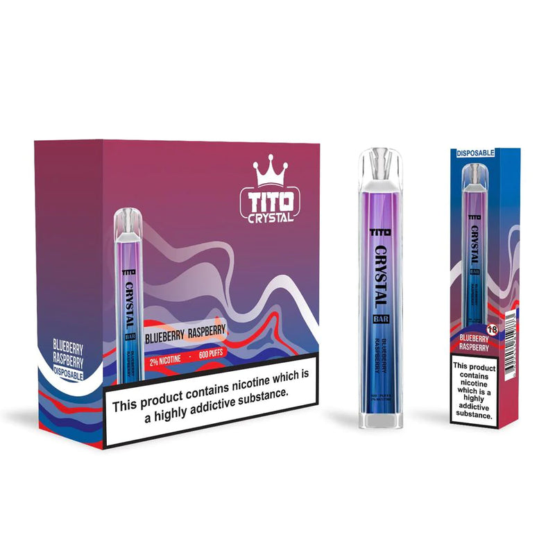 Tito Crystal Bar 600 Disposable Vape Device – Box Of 10