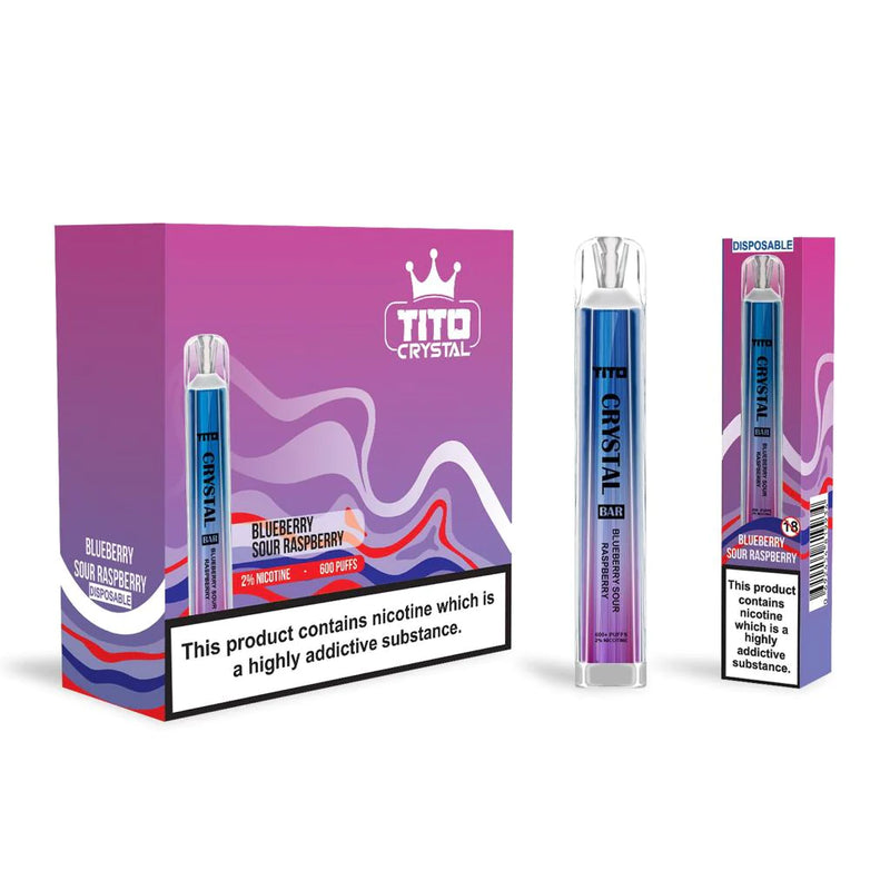 Tito Crystal Bar 600 Disposable Vape Device – Box Of 10