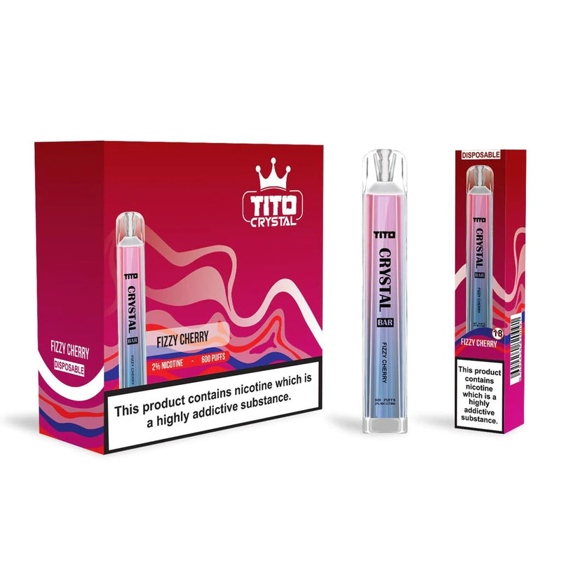 Tito Crystal Bar 600 Disposable Vape Device – Box Of 10